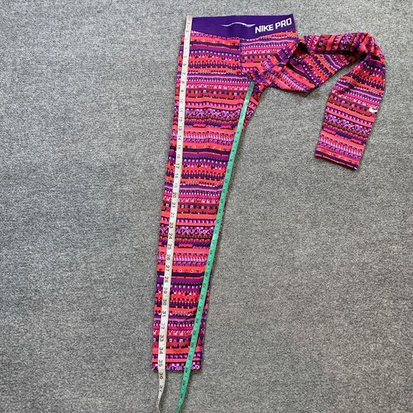Nike Pro Leggings Womens S Small Multi Hyperwarm Series Dri Fit Training Pants - Picture 4 of 10